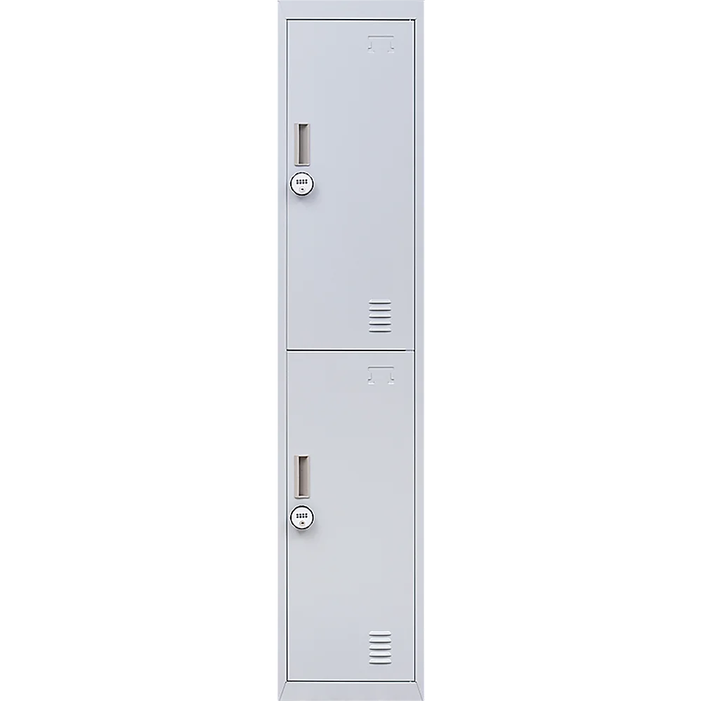Combination Lock 4-Digit 2-Door Vertical Locker for Office