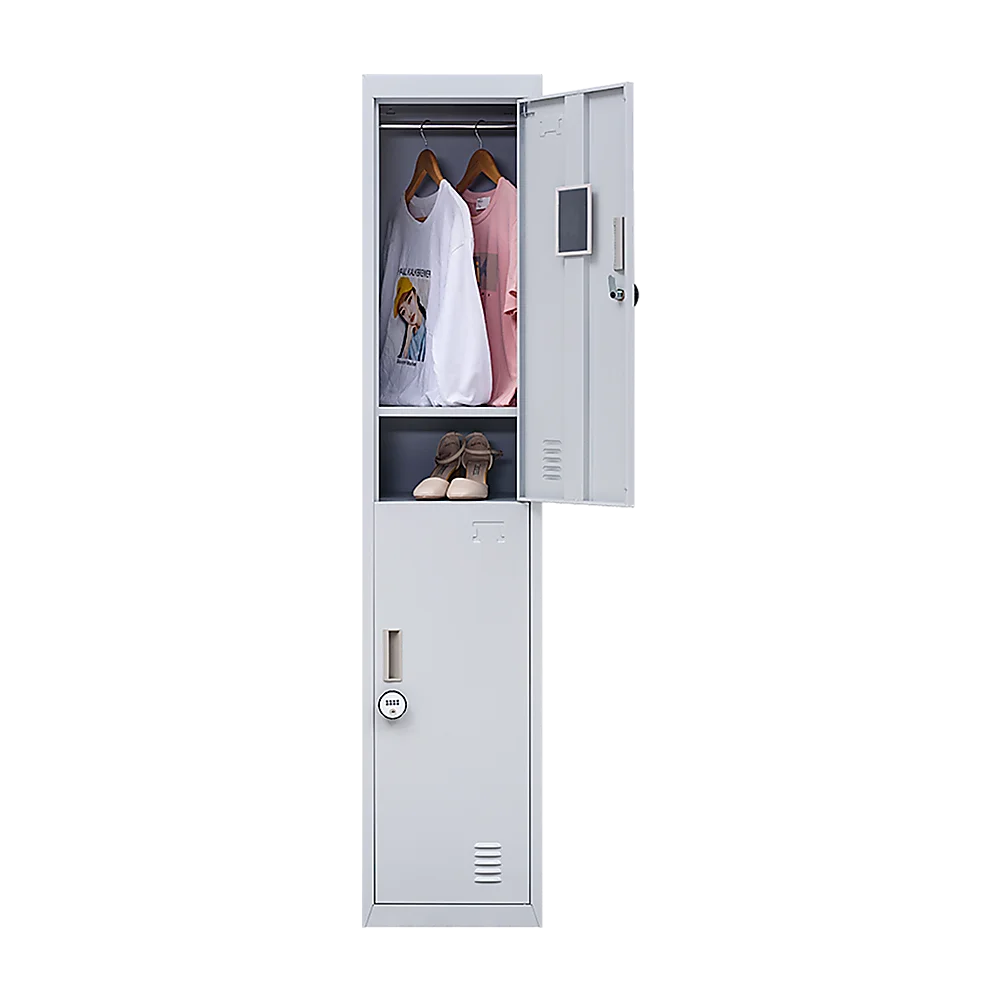 Combination Lock 4-Digit 2-Door Vertical Locker for Office