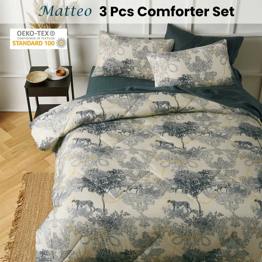 Comforter Set Queen Big Sleep 3 Piece Matteo - Home & Garden