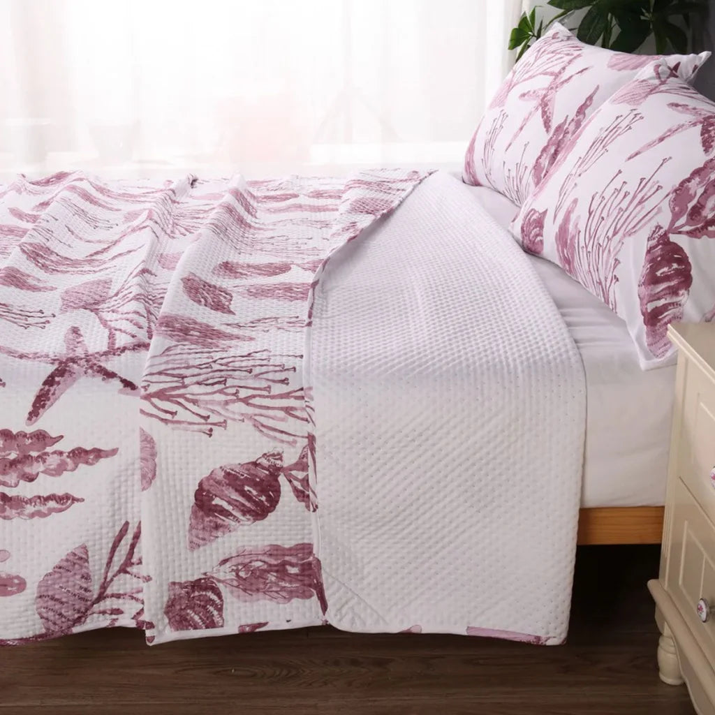 Comforter Set Ramesses Coast Pink 3PCS Bamboo Blend