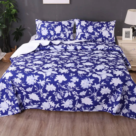 Comforter Set Ramesses Spring Blue 3PCS Bamboo Blend