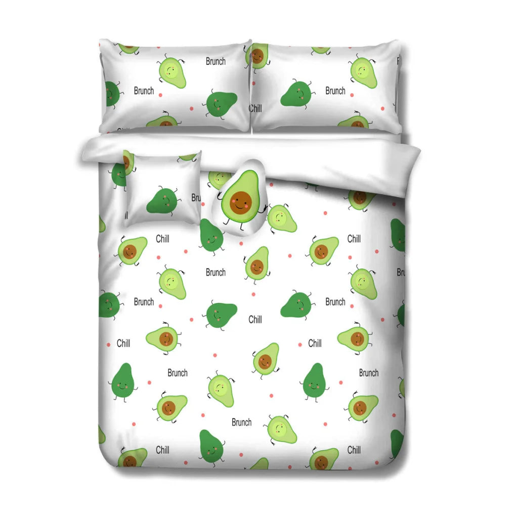 Comforter Set Ramesses White Avocado Kids Adventure 4 Pcs