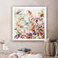 Coming Spring Square Size White Frame Canvas Wall Art 70cm