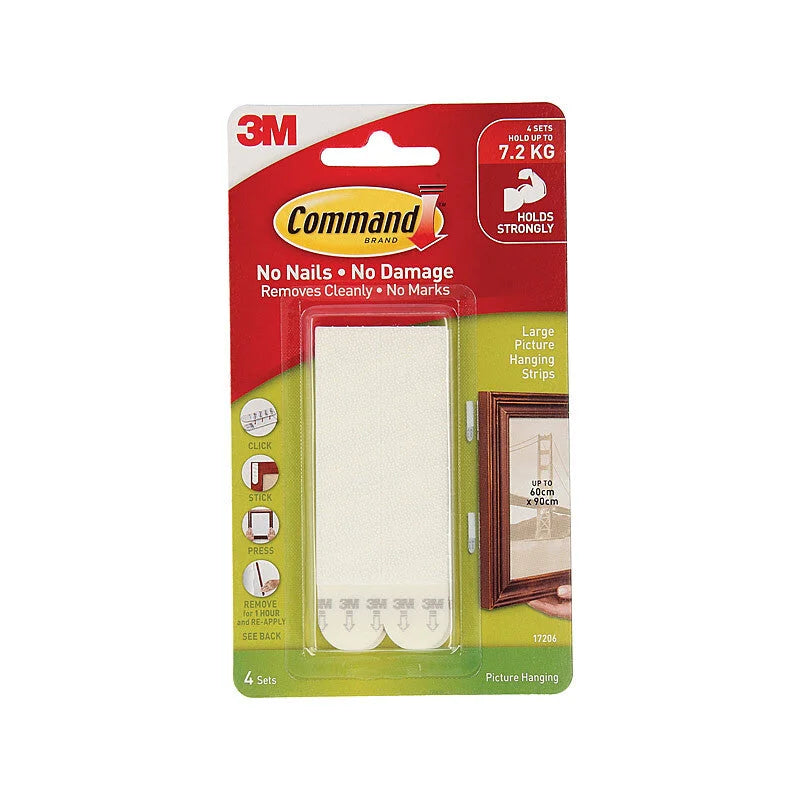 COMMAND Hang Strips 17206 Large - Pack of 4