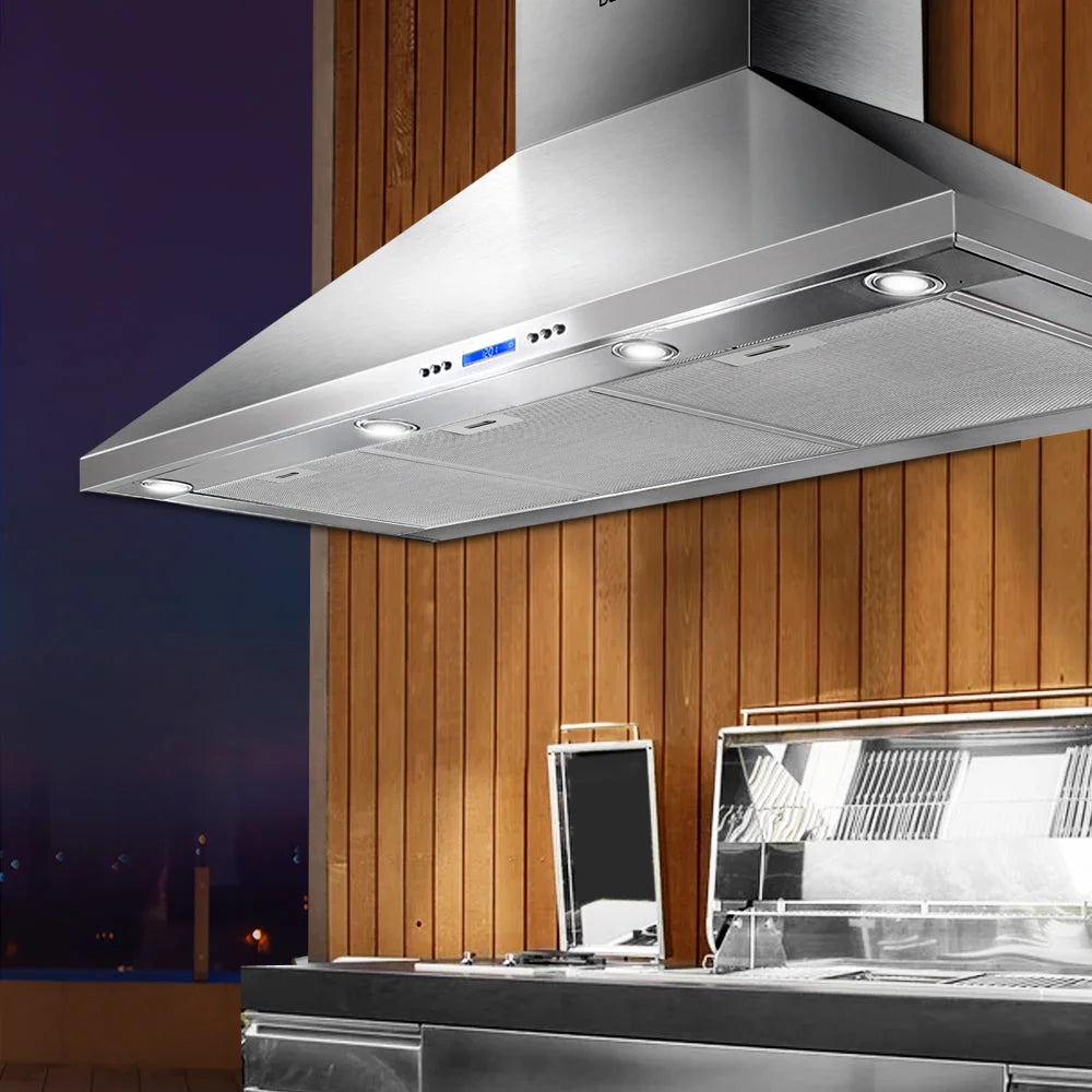 Commercial BBQ Rangehood 1200mm Silver - Appliances