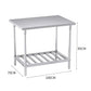 Commercial Catering Kitchen Prep Work Bench Table Stainless Steel 1007085cm - Premium