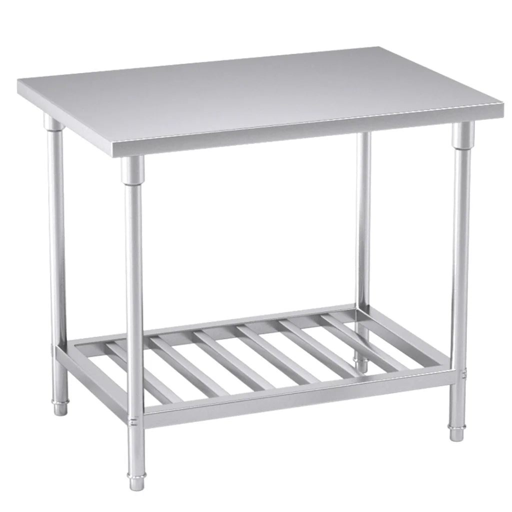 Commercial Catering Kitchen Prep Work Bench Table Stainless Steel 1007085cm - Premium