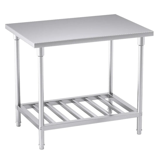 Commercial Catering Kitchen Prep Work Bench Table Stainless Steel 1007085cm - Premium