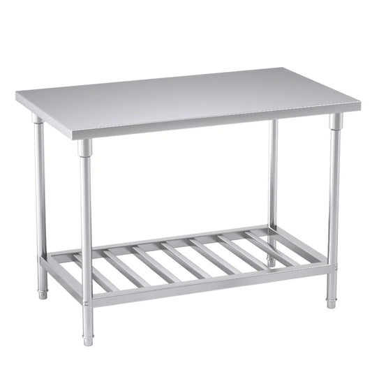 Commercial Catering Kitchen Prep Work Bench Table Stainless Steel 1207085cm - Premium