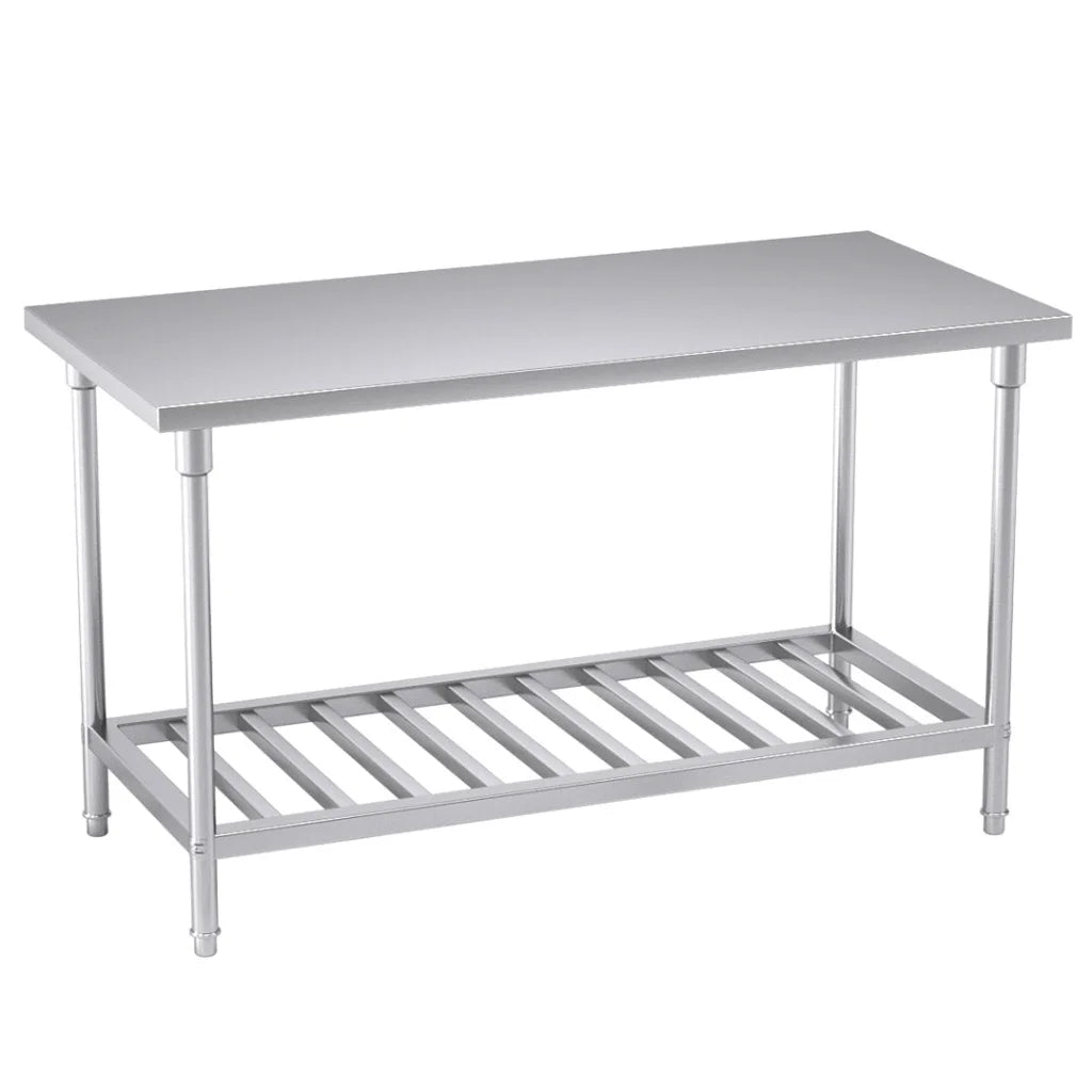 Commercial Catering Kitchen Prep Work Bench Table Stainless Steel 1507085cm - Premium
