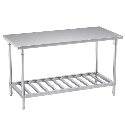 Commercial Catering Kitchen Prep Work Bench Table Stainless Steel 1507085cm - Premium