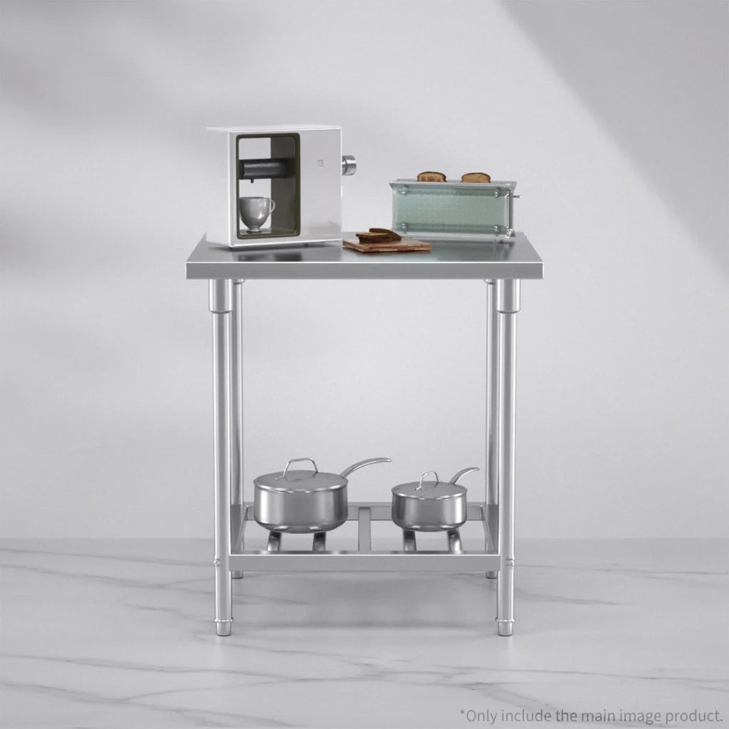 Commercial Catering Kitchen Prep Work Bench Table Stainless Steel 807085cm - Premium