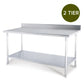 Commercial Catering Kitchen Prep Work Bench Table with Back-Splash Stainless Steel 1507085cm - Premium