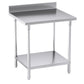 Commercial Catering Kitchen Prep Work Bench Table with Back-Splash Stainless Steel 807085cm - Premium