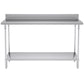 Commercial Catering Kitchen Prep Work Bench Table with Back-Splash Stainless Steel 1507085cm - Premium