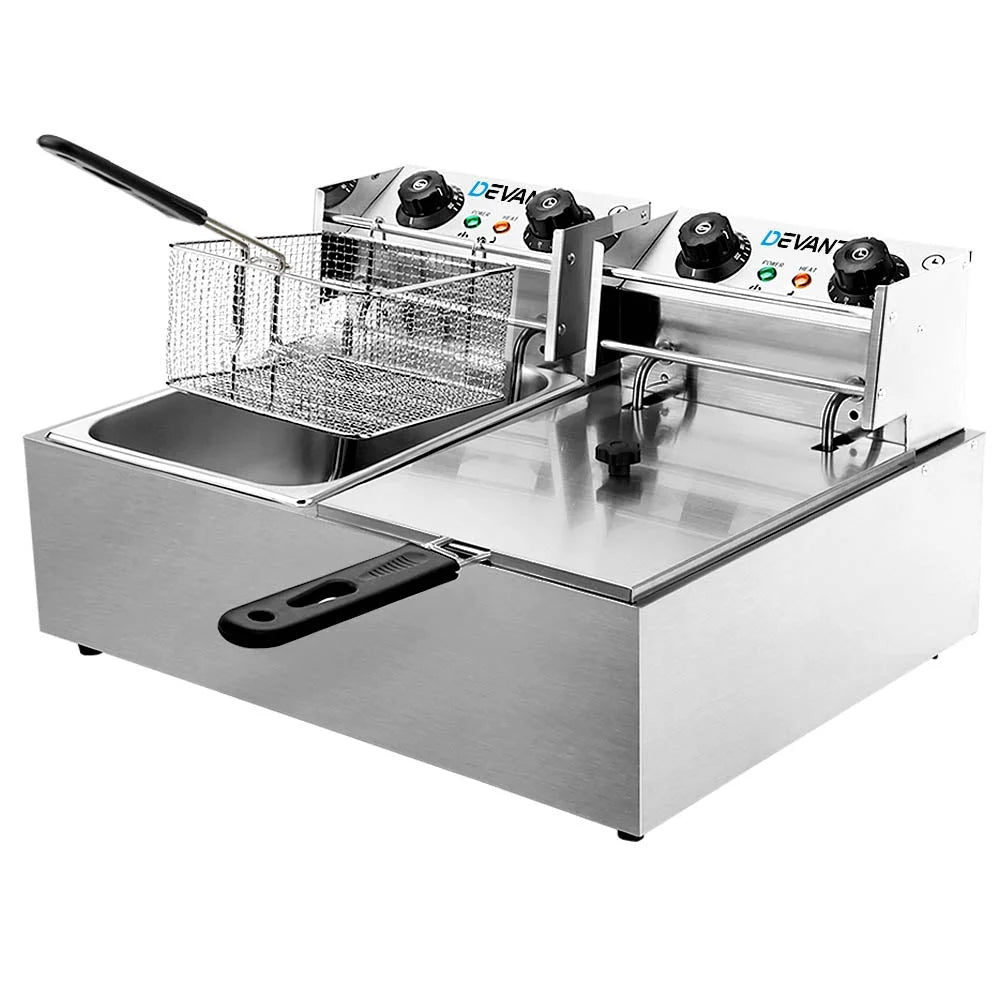 Commercial Deep Fryer Twin Frying Basket