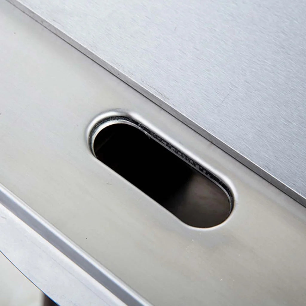 Commercial Flat Griddle Grill Premium 2200W Stainless Steel BBQ Hot Plate 56x48x23cm