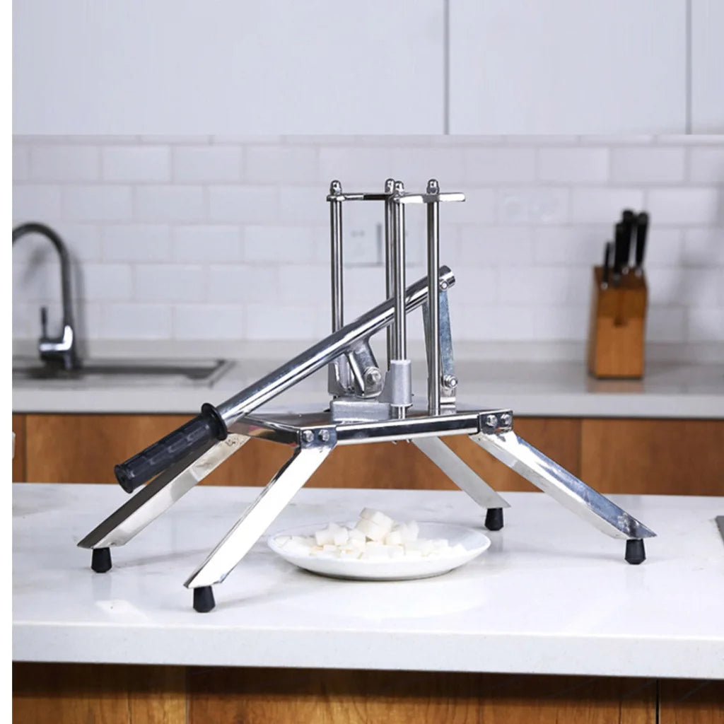 Commercial French Fry Cutter Premium Stainless Steel Potato Vegetable Slicer with 3 Blades