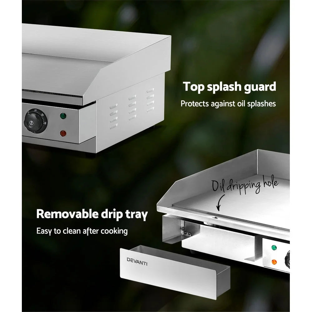 Commercial Griddle BBQ Grill Hot Plate Stainless Steel