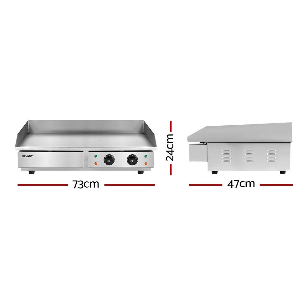 Commercial Griddle BBQ Grill Hot Plate Stainless Steel