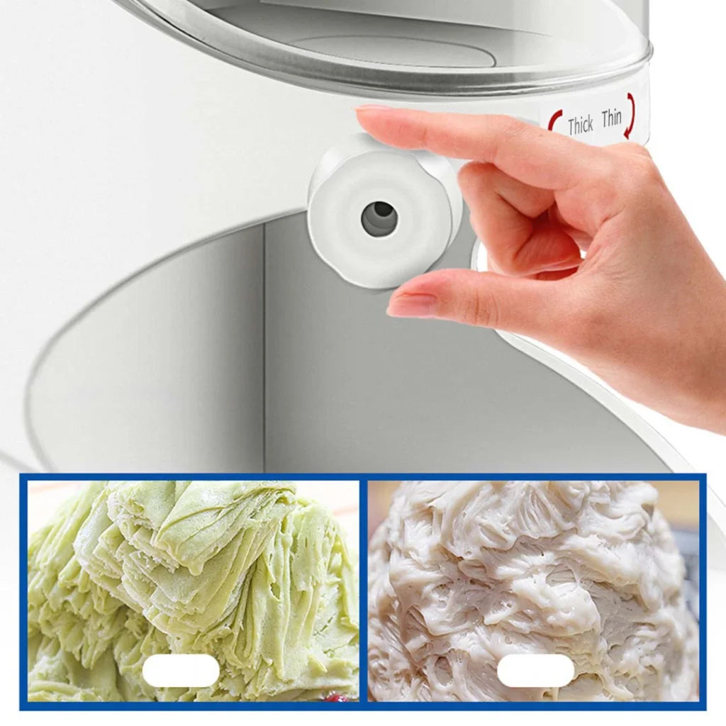 Commercial Ice Crusher Set Premium 2X 300W Automatic Snow Cone Shaver Machine