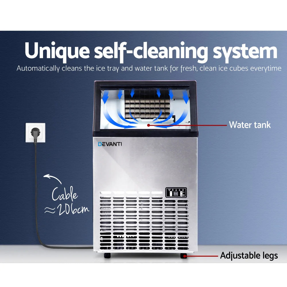 Commercial Ice Cube Maker Stainless Steel - Kitchen