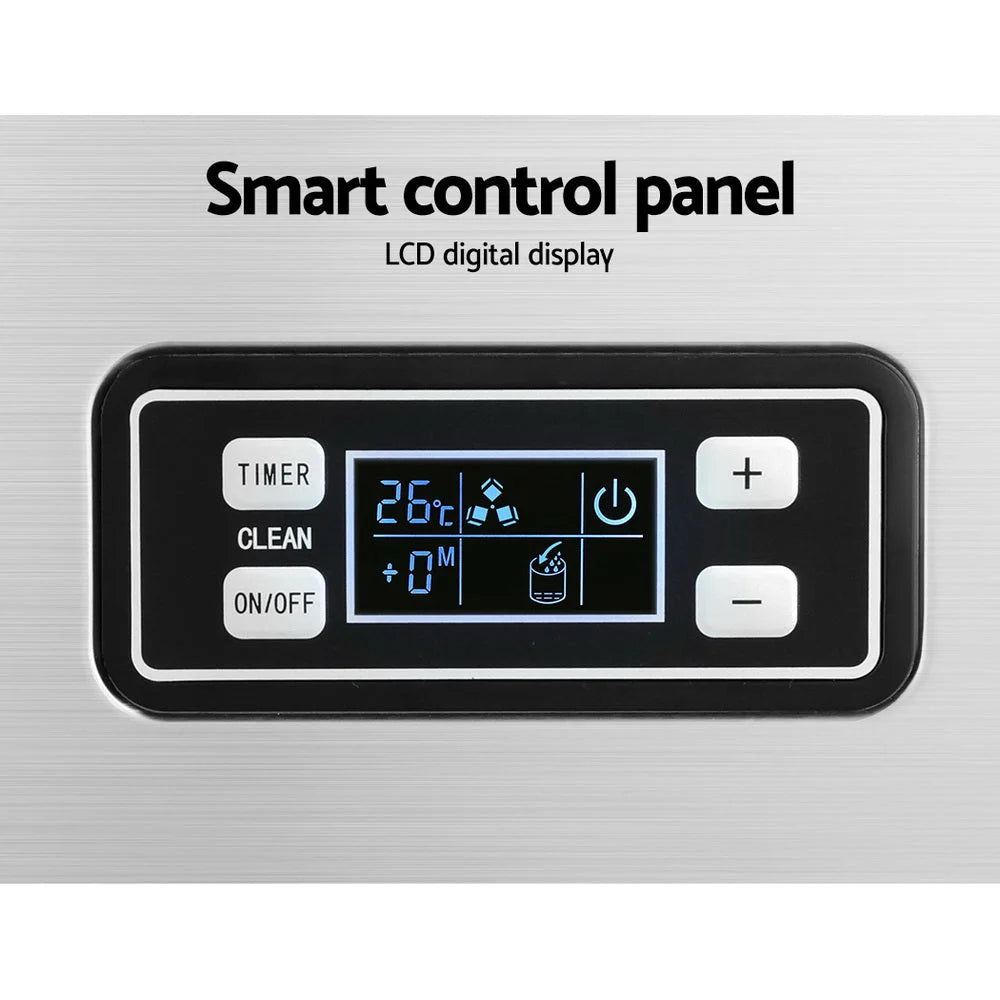 Commercial ice maker with tabletop context and item shape