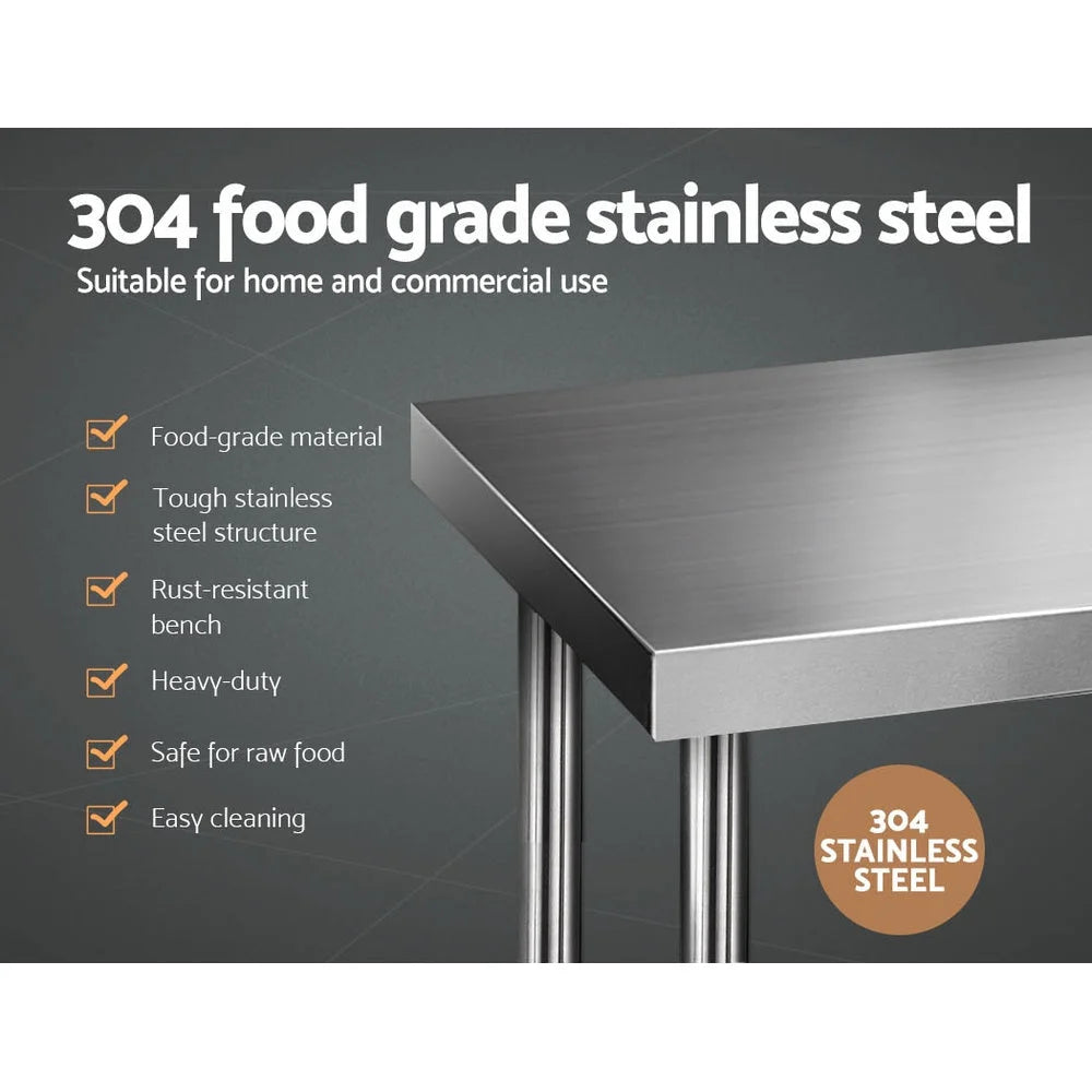 Commercial Kitchen Bench Stainless Steel 1829 x 610mm
