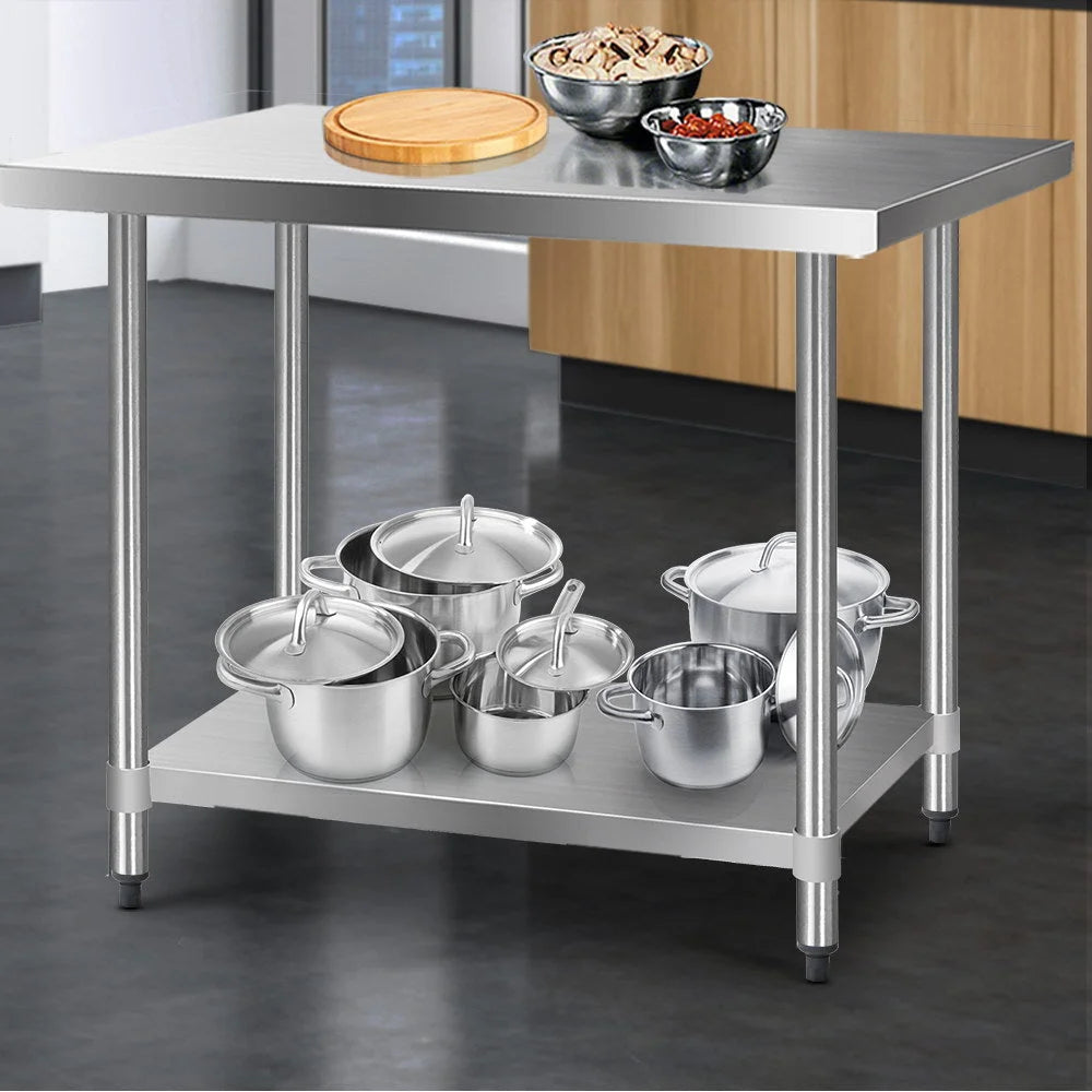 Commercial Kitchen Bench Stainless Steel 610 x 1219mm