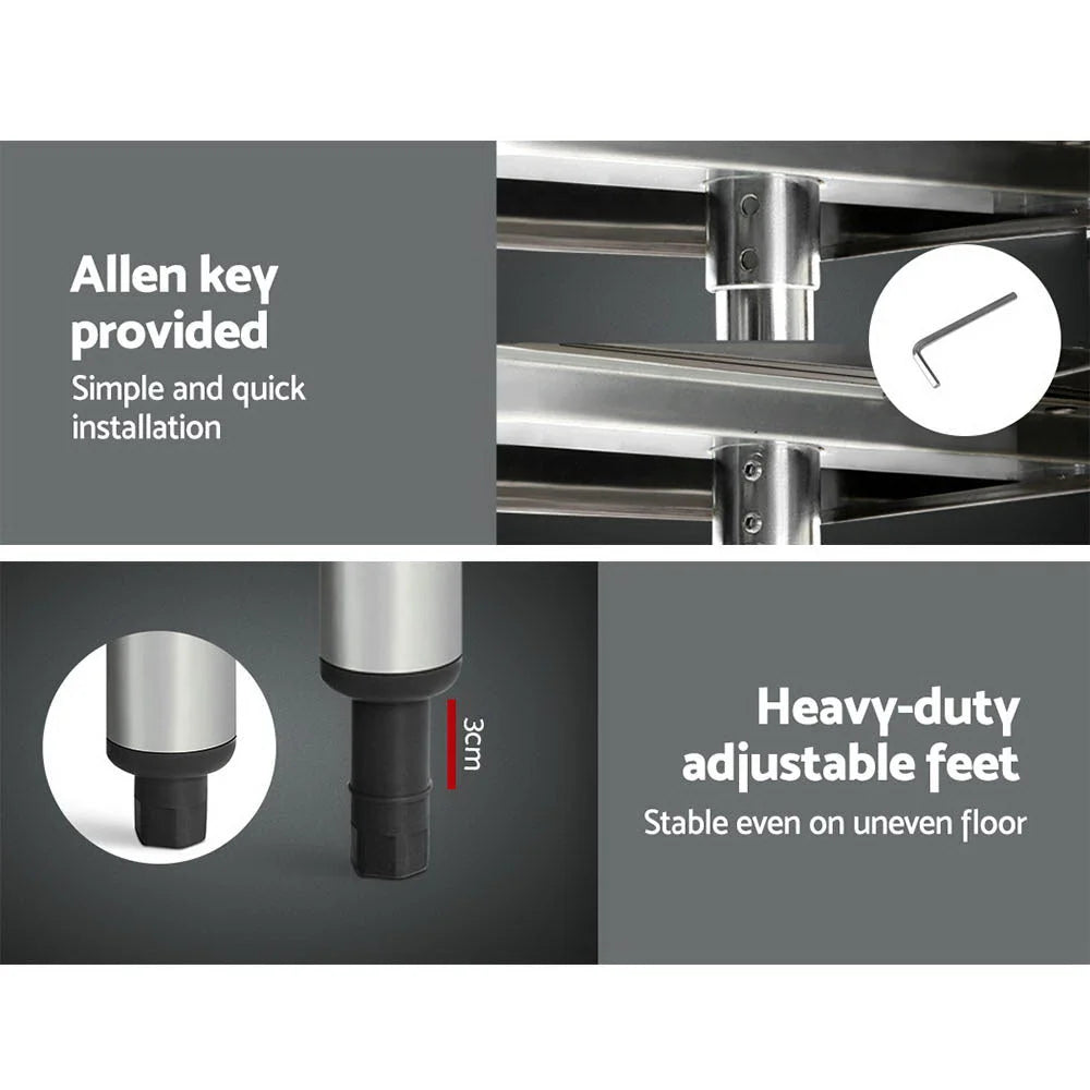 Commercial Kitchen Bench Stainless Steel 610 x 1219mm