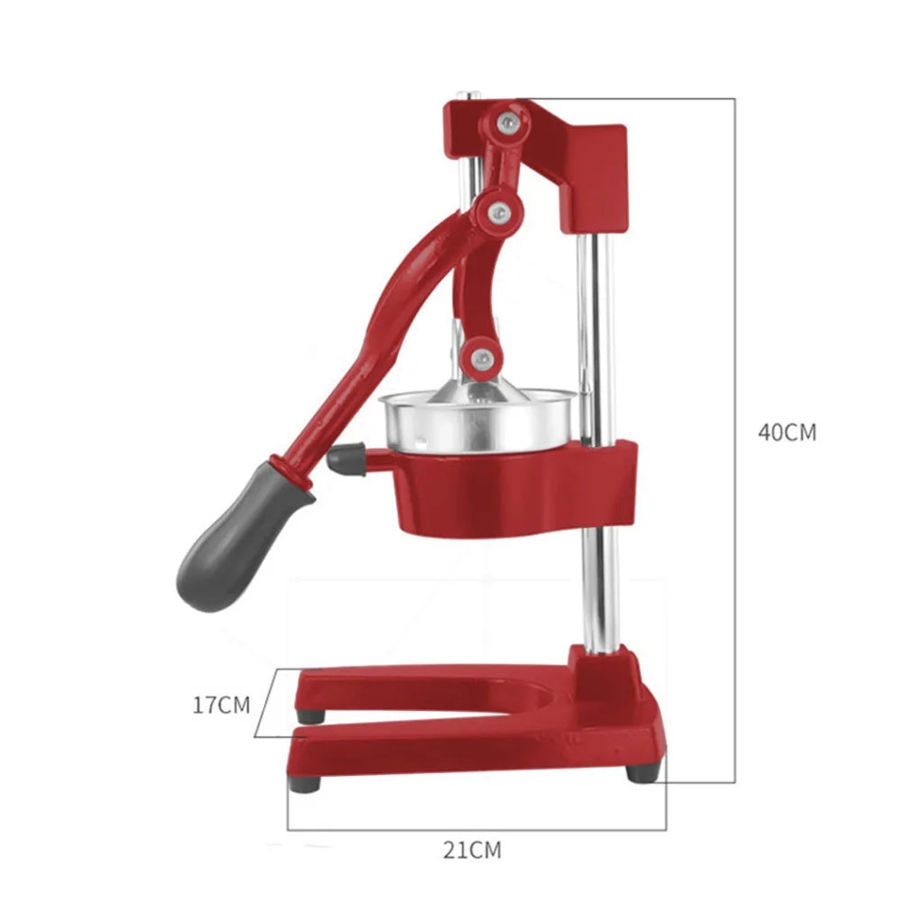 Commercial Manual Juicer Premium Hand Press Juice Extractor Squeezer Orange Citrus - Red