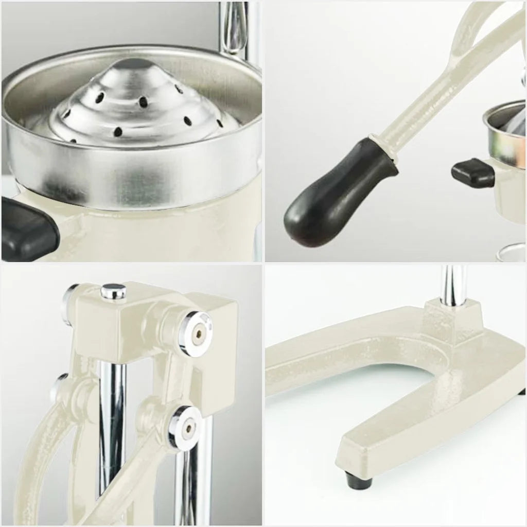 Commercial Manual Juicer Premium Hand Press Juice Extractor Squeezer Orange Citrus - White