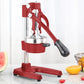 Commercial Manual Juicer Set Premium 2X Hand Press Juice Extractor Squeezer Orange Citrus - Red