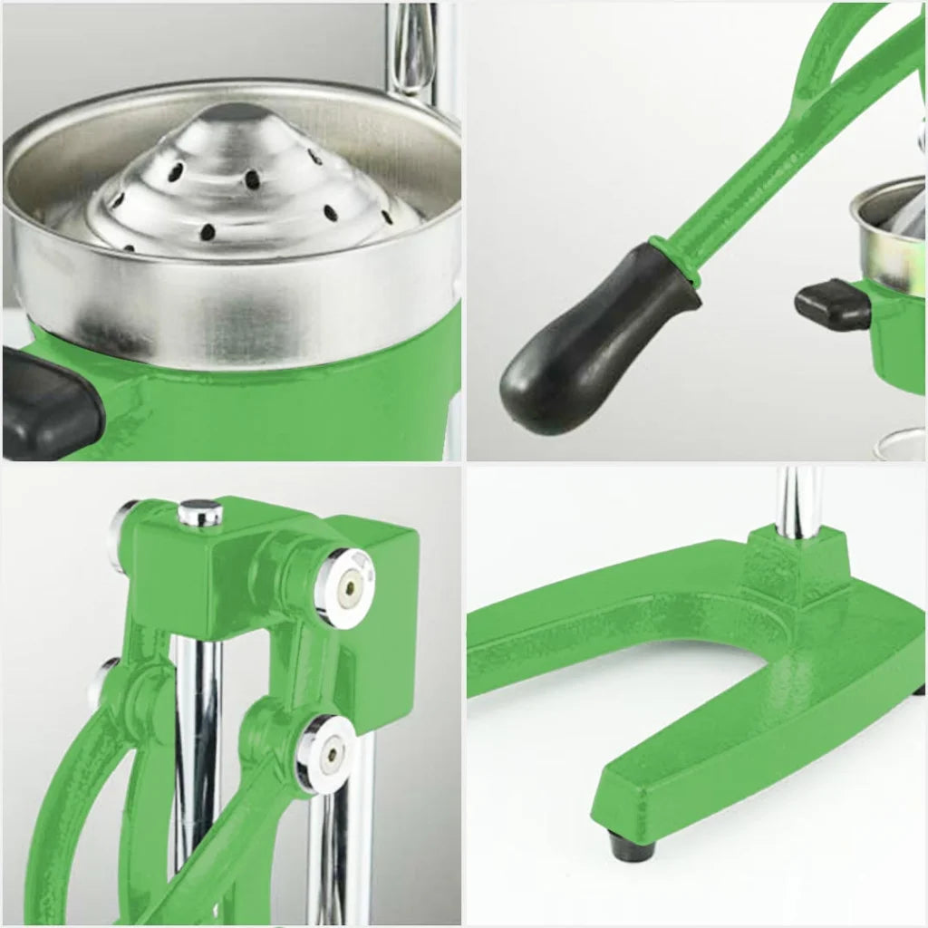 Commercial Manual Juicer Set Premium 2X Hand Press Juice Extractor Squeezer Orange Citrus - Green