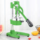 Commercial Manual Juicer Set Premium 2X Hand Press Juice Extractor Squeezer Orange Citrus - Green