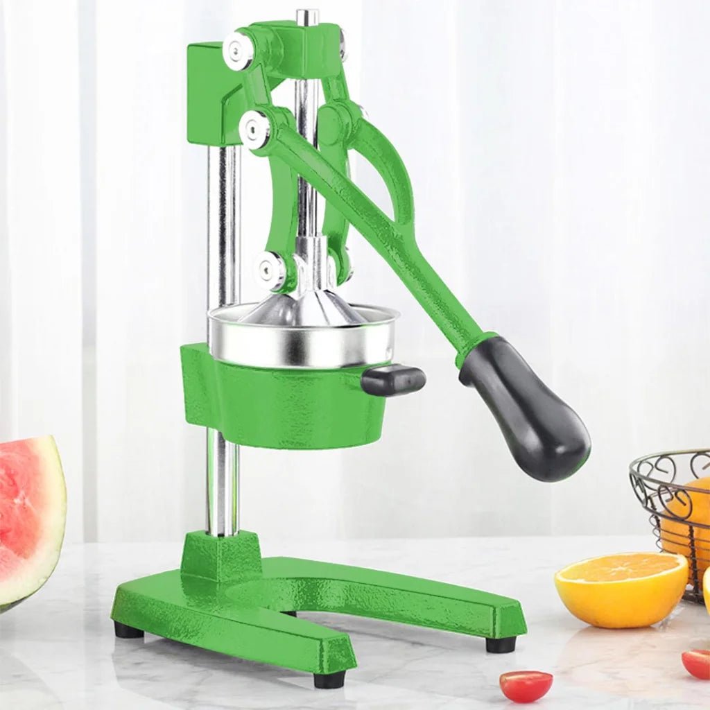 Commercial Manual Juicer Set Premium 2X Hand Press Juice Extractor Squeezer Orange Citrus - Green