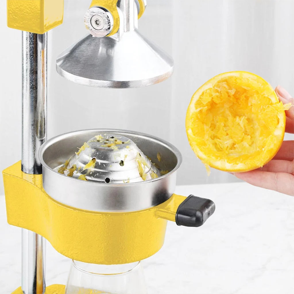 Commercial Manual Juicer Set Premium 2X Hand Press Juice Extractor Squeezer Orange Citrus - Yellow