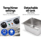 Silver commercial single deep with colour and construction cues