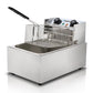 Commercial Single Deep Fryer Silver 5 star chef