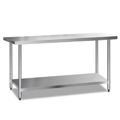 Commercial Stainless Steel Kitchen Bench 610x1829mm