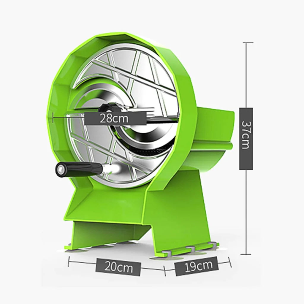 Commercial Vegetable Slicer Premium Manual Fruit Kitchen Cutter Machine - Green