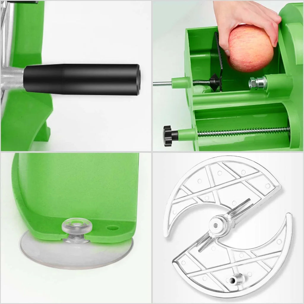 Commercial Vegetable Slicer Premium Manual Fruit Kitchen Cutter Machine - Green