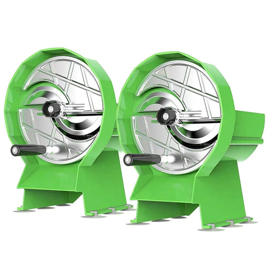 Commercial Vegetable Slicer Set Premium 2X Manual Fruit Kitchen Cutter Machine - Green