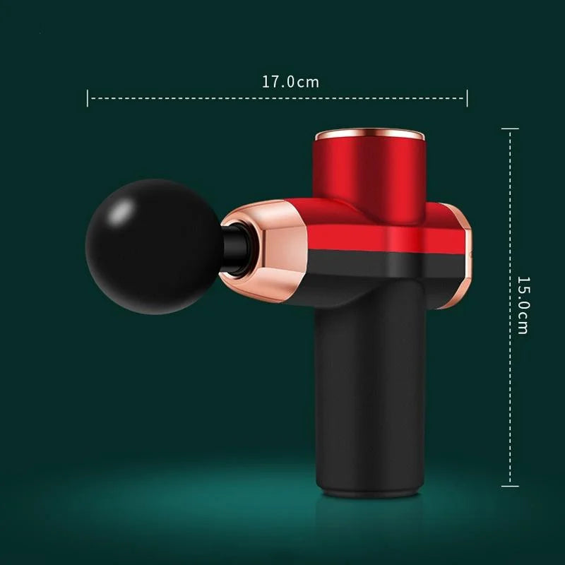 Compact 12V Muscle Relax Massage Gun - Mini Size - Black