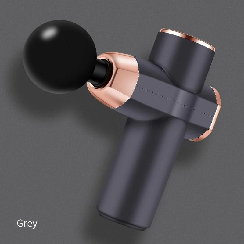 Compact 12V Muscle Relax Massage Gun - Mini Size - Gray