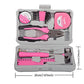 Compact 24-Piece Pink Tool Kit - Essential Household DIY
