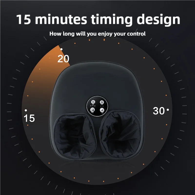 Compact Foot Massager with Heat and Timer - Deep Kneading