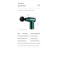 Compact Green Massage Gun - Deep Tissue Muscle Massager