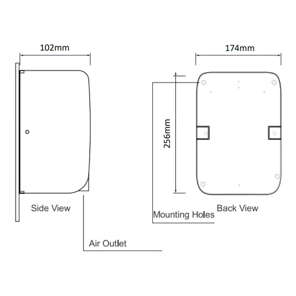 Compact Hand Dryer 700W