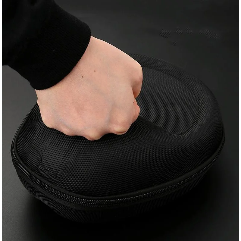 Compact Headphone Storage Bag - Black-1915198099429658628
